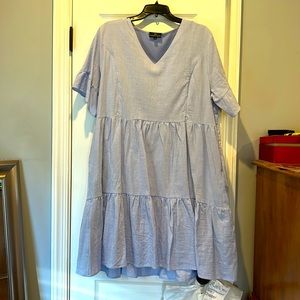 Nursing Queen XL light blue nursing dress